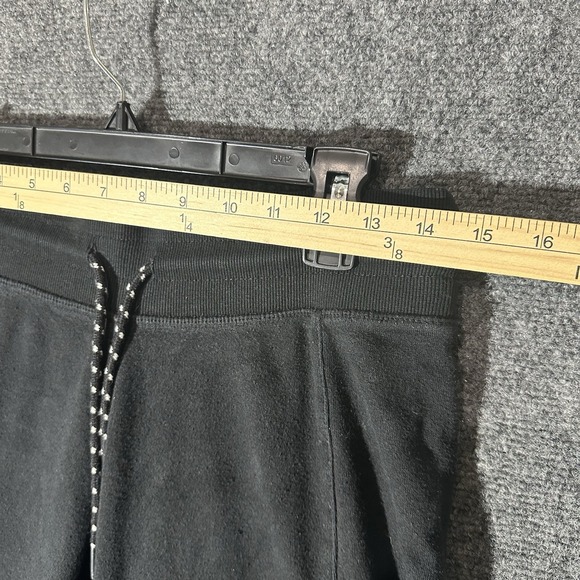 REEBOK Sweatpants Joggers Size S Black Side Pockets Drawstring Athletic - Picture 3 of 12